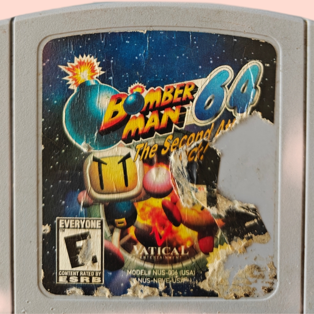 Nintendo Bomberman 64 The Second Attack Cartridge - Gray